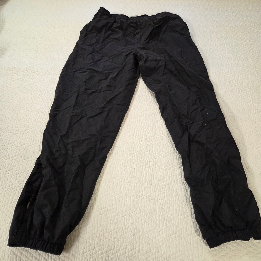 Cheetah Boys XL 18/20 Black Nylon Track Pants Athletic Joggers Windbreaker Pants
